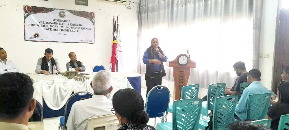 HDI Hala’o Workshop Validasaun Dadus Kona-Ba Produsaun, Konsumu No Esportasaun Kafé Iha Timor-Leste.